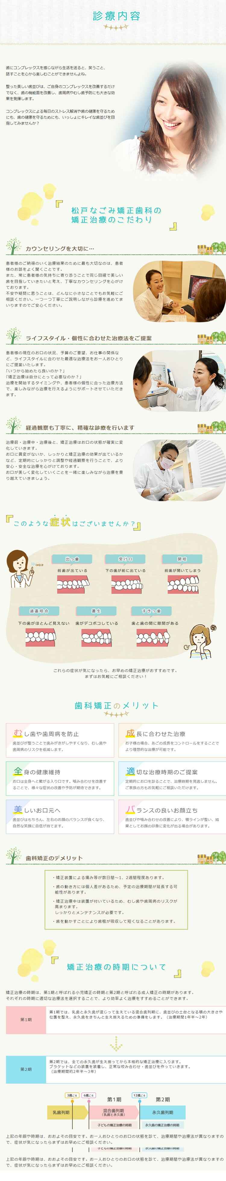 松戸なごみ矯正歯科のお知らせ内容